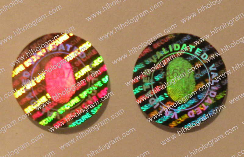 hologram sticker photo